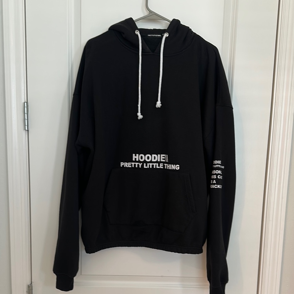 PrettyLittleThing Hoodie with Ribbed Cuffs